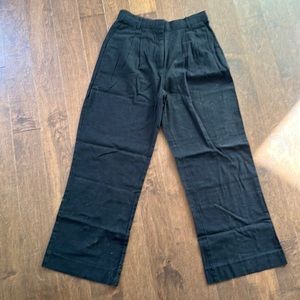 NWT abercrombie linen blend tailored wide leg pants